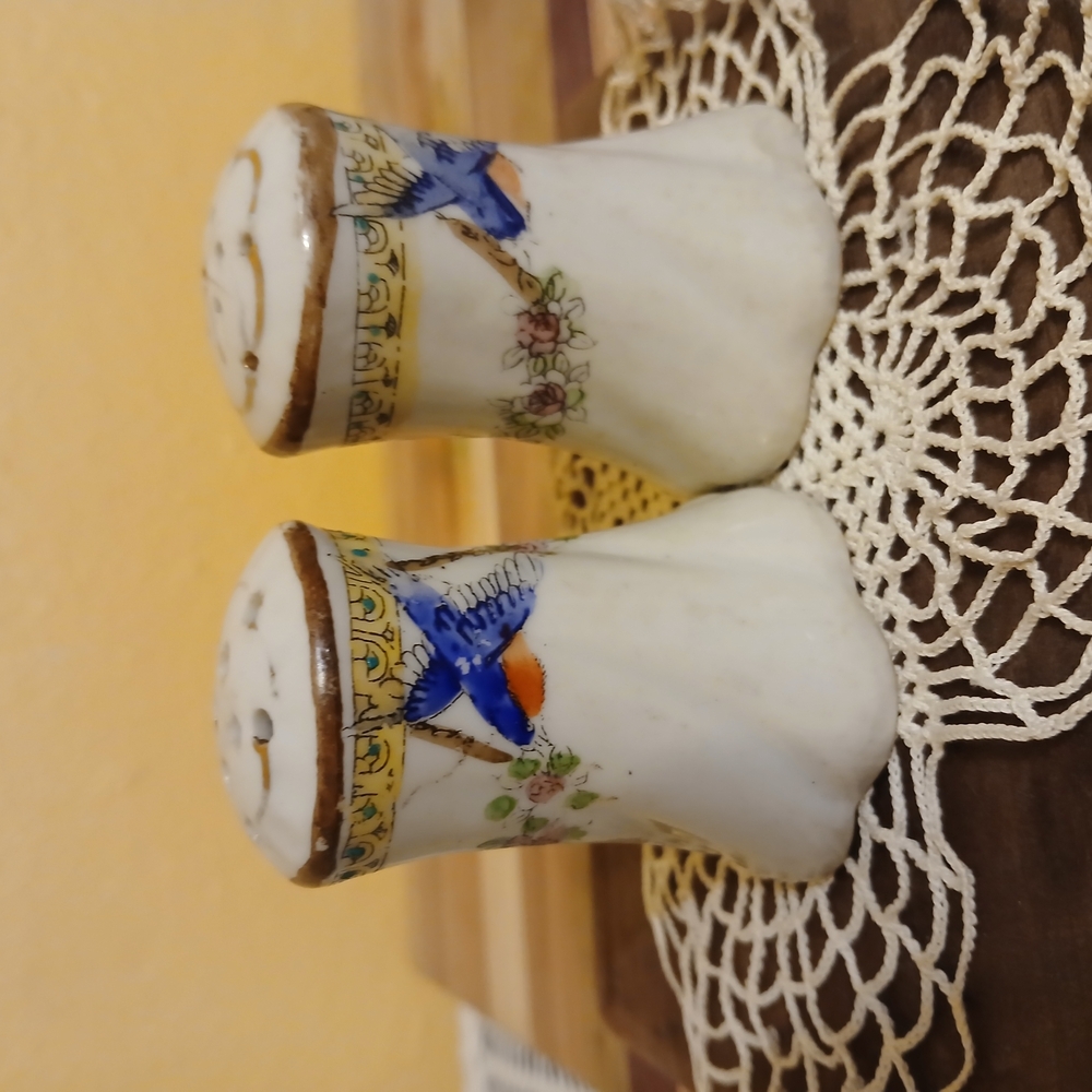 Royal Nippon Japan.Vintage Ceramic Salt and Pepper Shakers with Bird Design